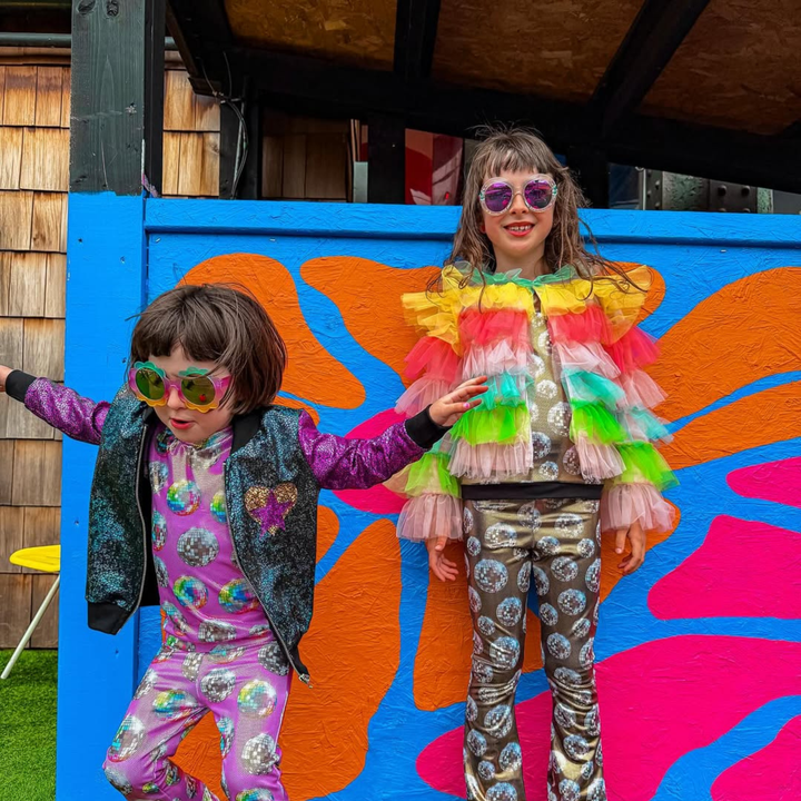 CUSTOM Kids Holographic Disco Bomber Jacket