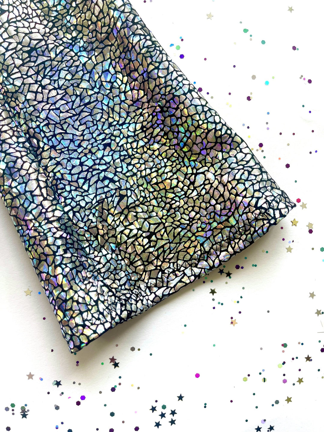 Holographic Sparkly Silver Disco Flares / Leggings / Jazz Pants / Dancewear / Festivalwear / Partywear / Childrenswear / Bellbottoms