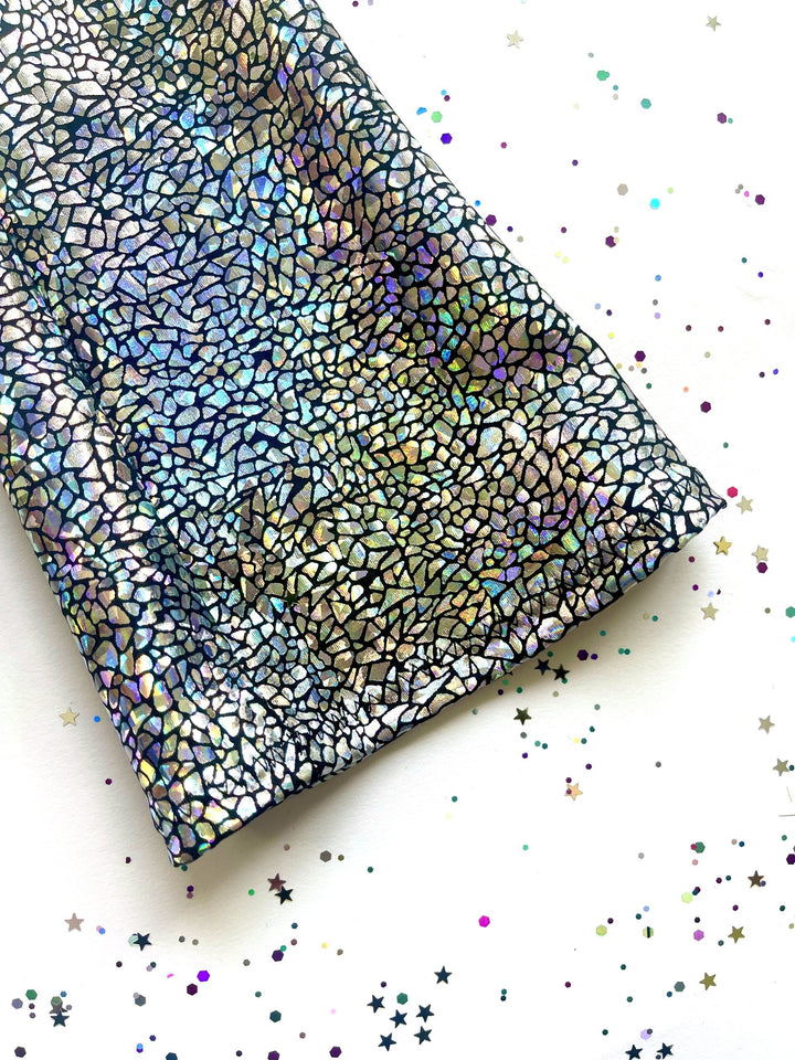Holographic Sparkly Silver Disco Flares / Leggings / Jazz Pants / Dancewear / Festivalwear / Partywear / Childrenswear / Bellbottoms