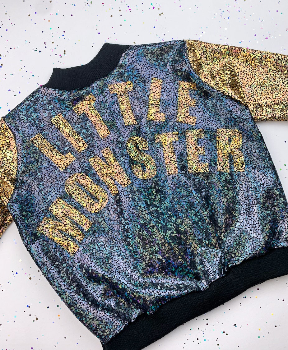 Sparkly hot sale bomber jacket