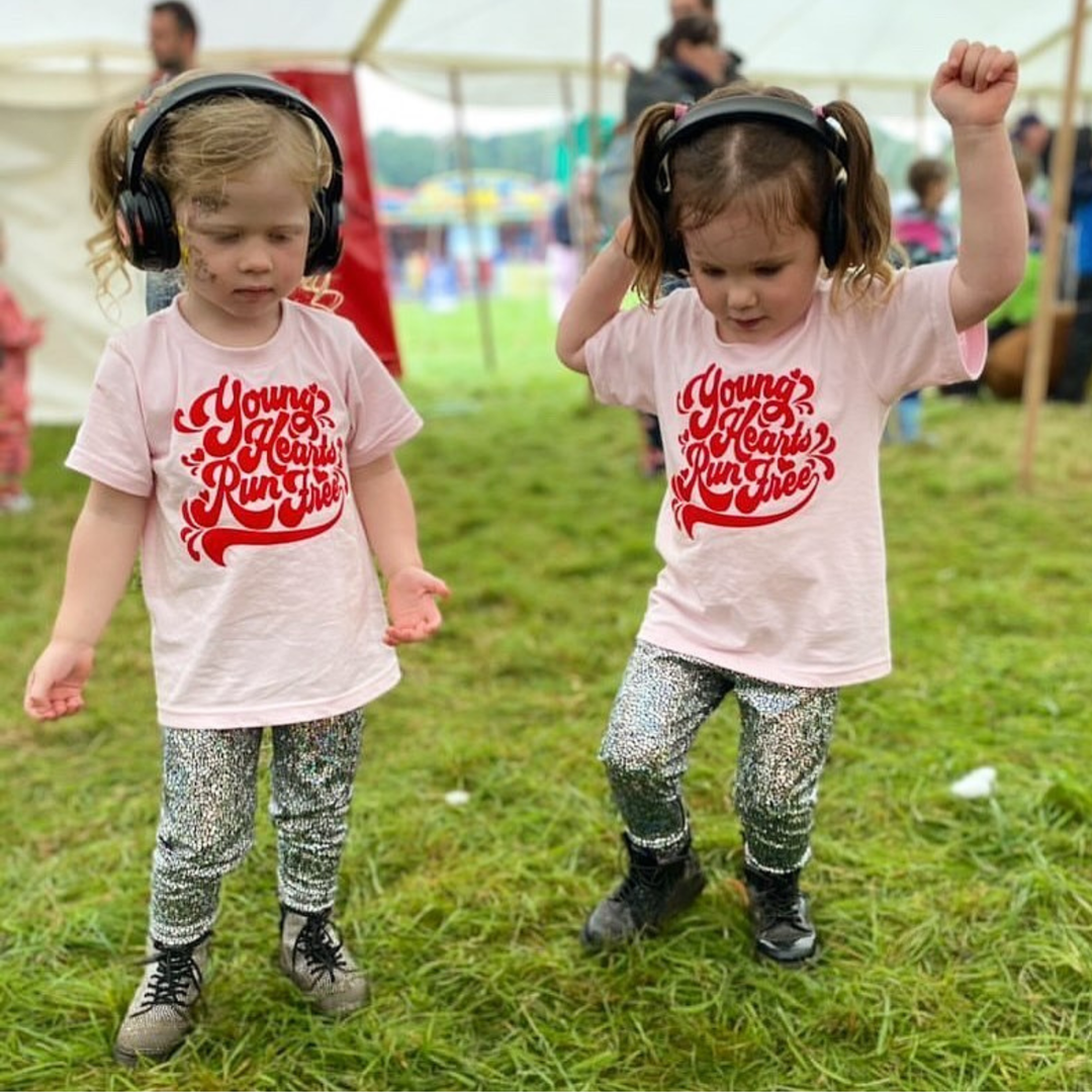 Kids Holographic Silver Leggings | Sparkly Festival & Disco Leggings for Children