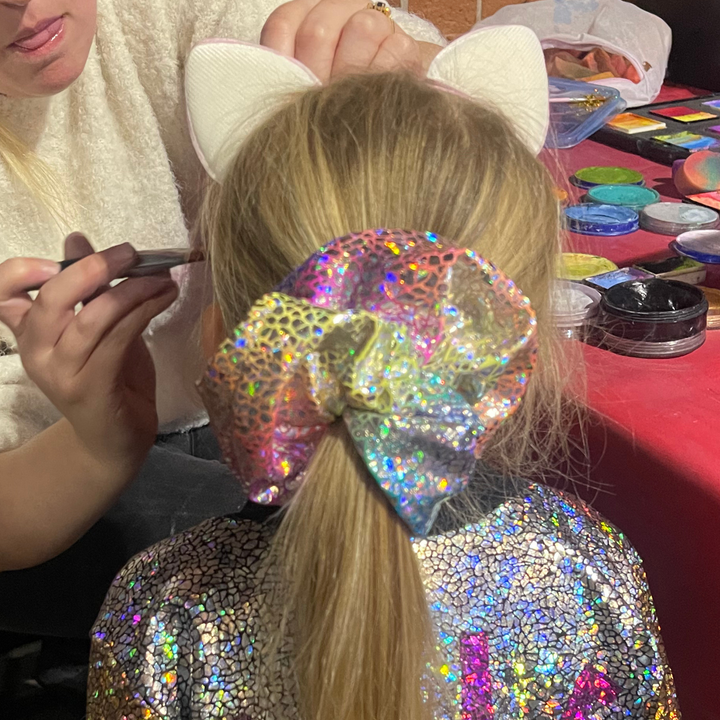 Rainbow Holographic Disco Hair Bobble Scrunchie