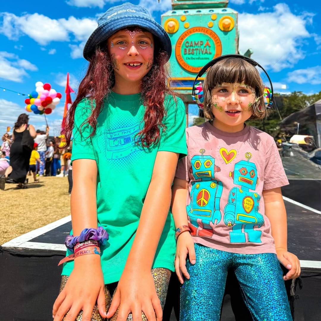 Kids Holographic Turquoise Blue Disco Flares | Sparkly Festival Bell Bottom Leggings