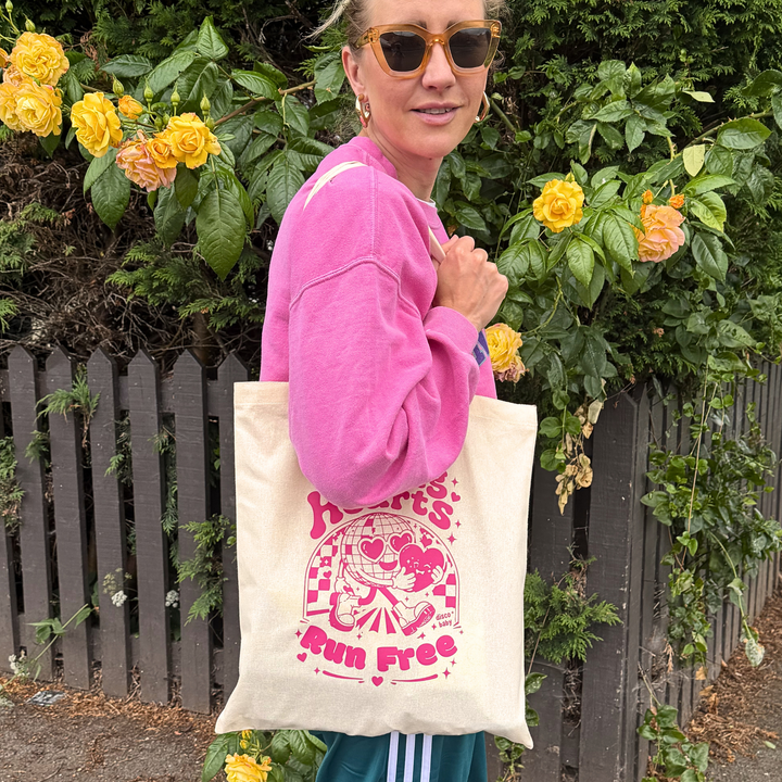 Young Hearts Run Free Disco Tote Bag
