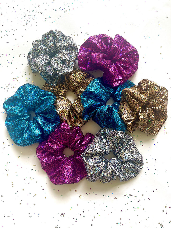 Disco Scrunchie / Hair Bobble / Hair Accessories / Festival Accessories / Dance Accessories / Rainbow / Sparkle / Iridescent / Holographic