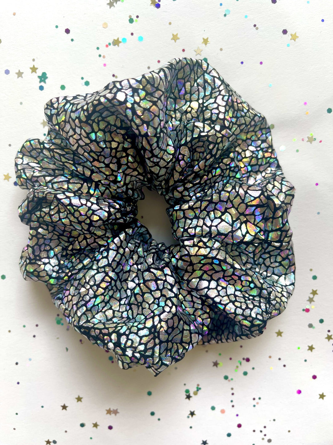 Disco Scrunchie / Hair Bobble / Hair Accessories / Festival Accessories / Dance Accessories / Rainbow / Sparkle / Iridescent / Holographic