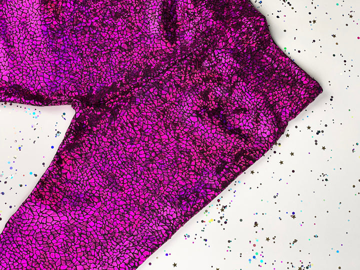 Kids Holographic Pink Leggings